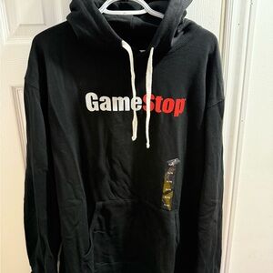 GameStop Black Logo Hoodie with Red & White Branding
